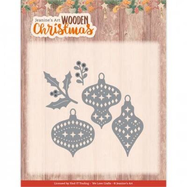 JAD10177 Wooden Christmas - Wooden ornaments