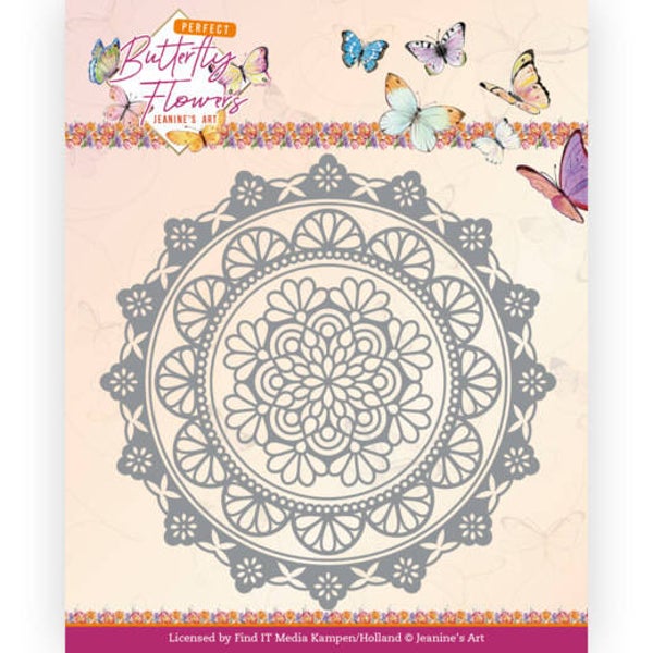 JAD10146 Perfect Butterfly Flowers - Mandala Circle
