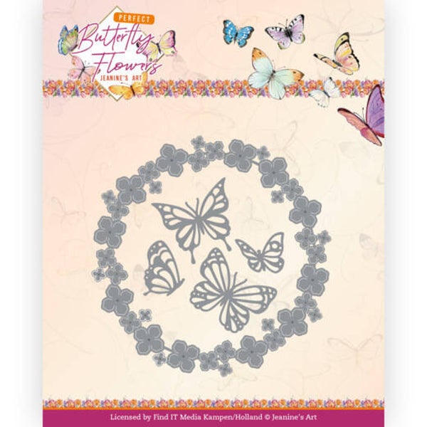 JAD10152 Perfect Butterfly Flowers - Butterfly Wreath