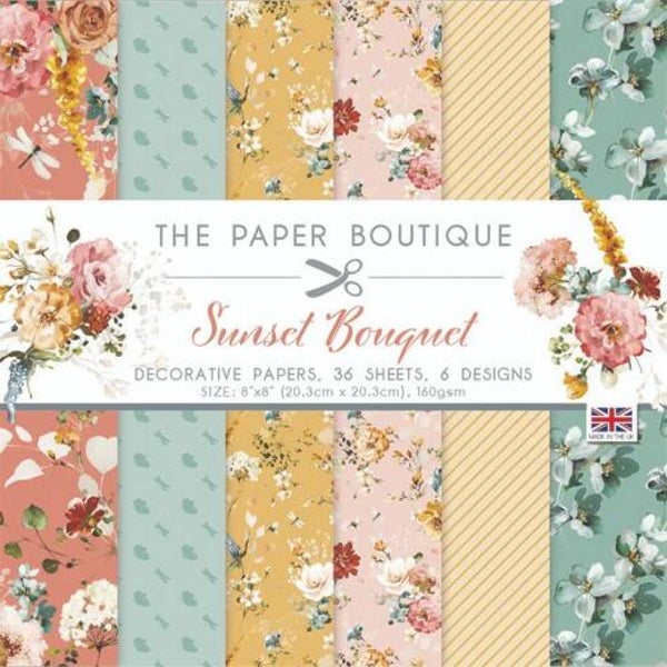 PB1704 Sunset Bouquet 8x8 Paper Pad