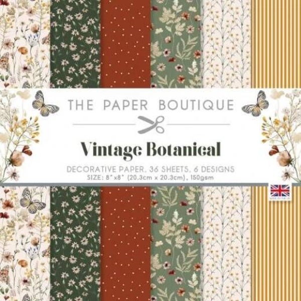 PB1924 Vintage Botanical 8x8 Paper Pad