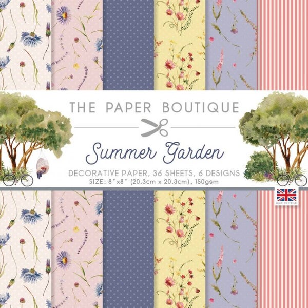 PM1931 Summer Garden 8x8 Paper Pad