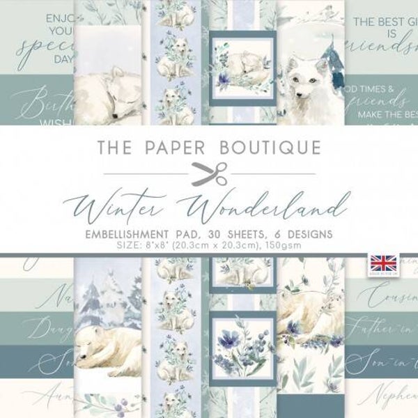 PB1997 Winter Wonderland 8x8 Embellishments Pad