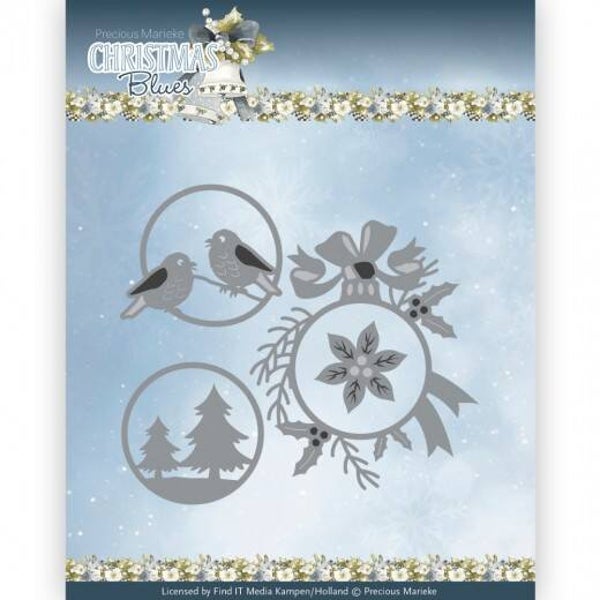 PM10259 Christmas Blues - Christmas Baubles