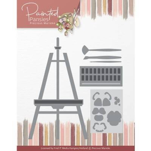 PM10262 Painted Pansies - Pansies Easel