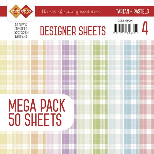 CDDSMP004 Designer Sheets Mega Pack 3 - Tartan - Pastels