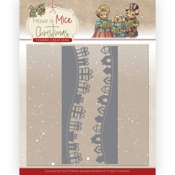 YCD10250 Have a Mice Christmas - Christmas Gift Borders