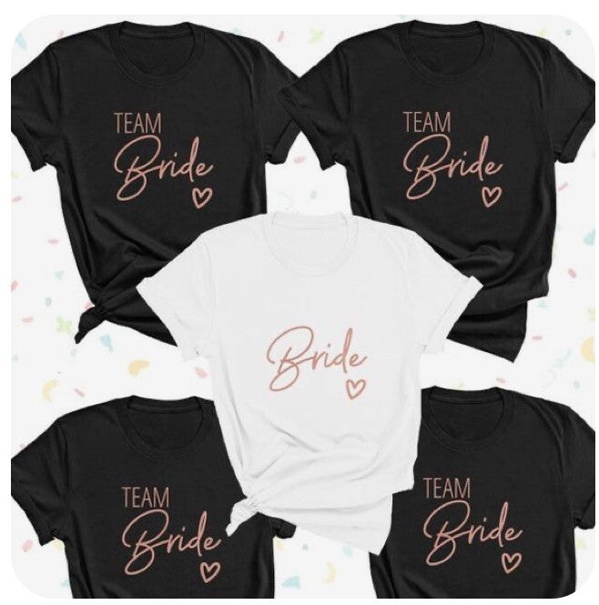 Vrijgezellen t shirts 5 stuks