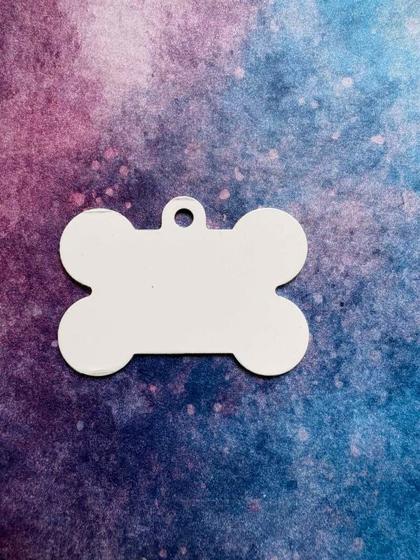 Dog tag met kralenkettingetje .
