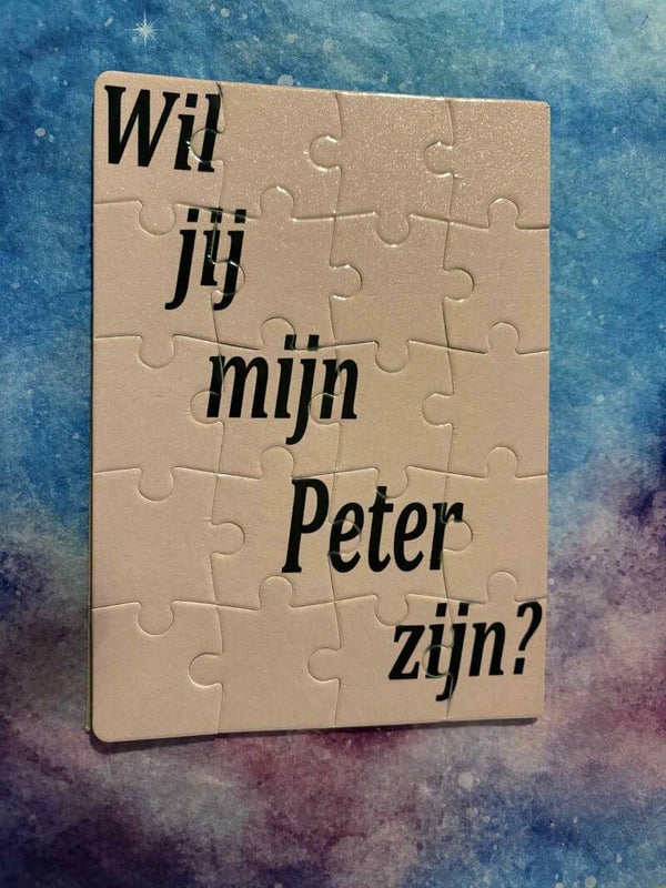 Puzzel , Wil jij mijn Peter zijn?