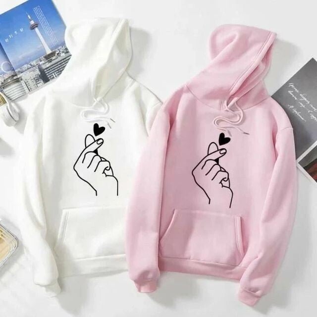 Set Hoodie wit en light pink . € 68.00
