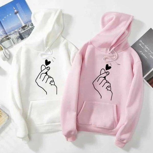 Set Hoodie wit en light pink . € 68.00