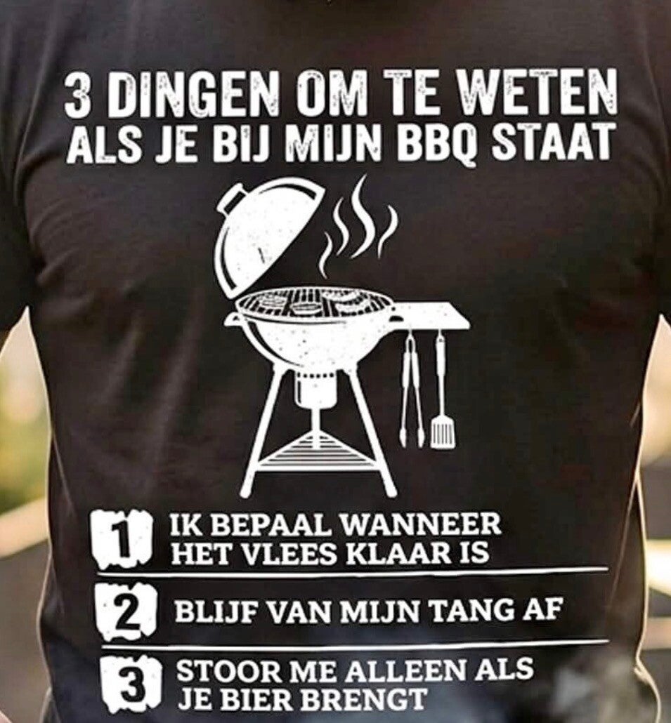 Shirt heren met bedrukking.