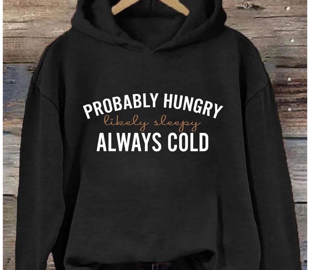 Hoodie met tekst .