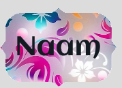 Sticker met naam .