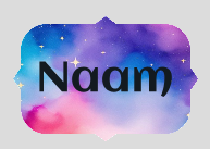 Sticker met naam .