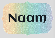 Sticker met naam .