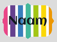 Sticker met naam .