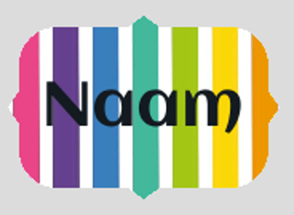 Sticker met naam .