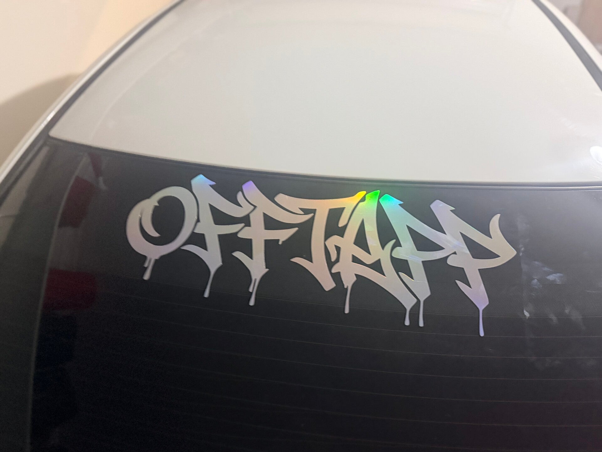 Holographic OFFTAPP LARGE Banner sticker 600mm