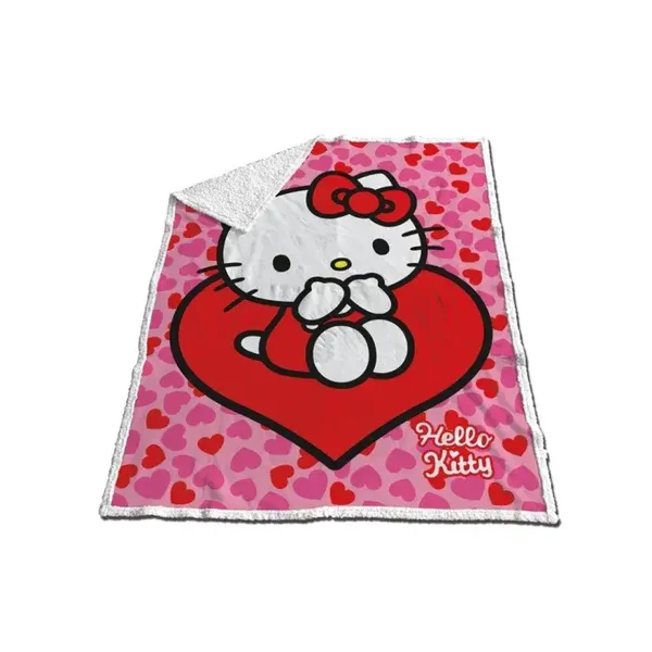 Couverture sherpa "Hllo kitty"