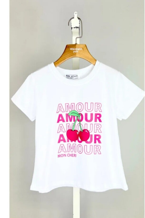 T-shirt cerise amour