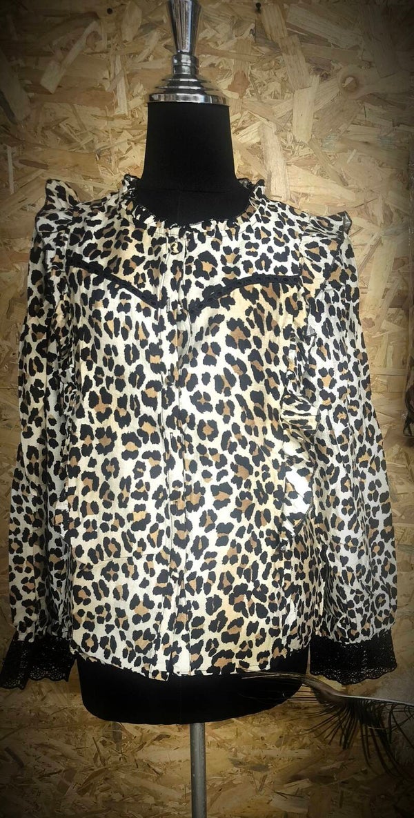 chemisier léopard