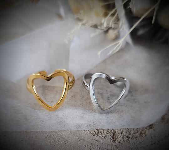Bague coeur