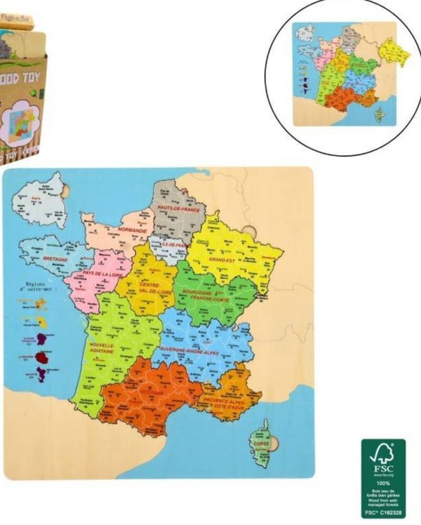 Puzzle carte de France