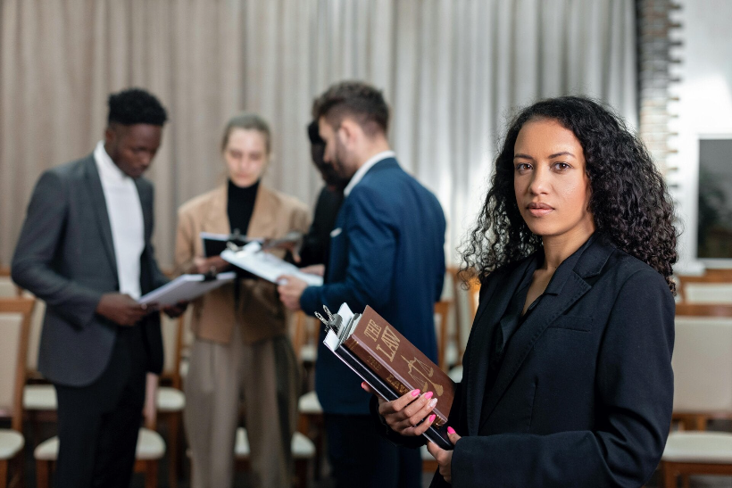 A photo of a women feeling judged