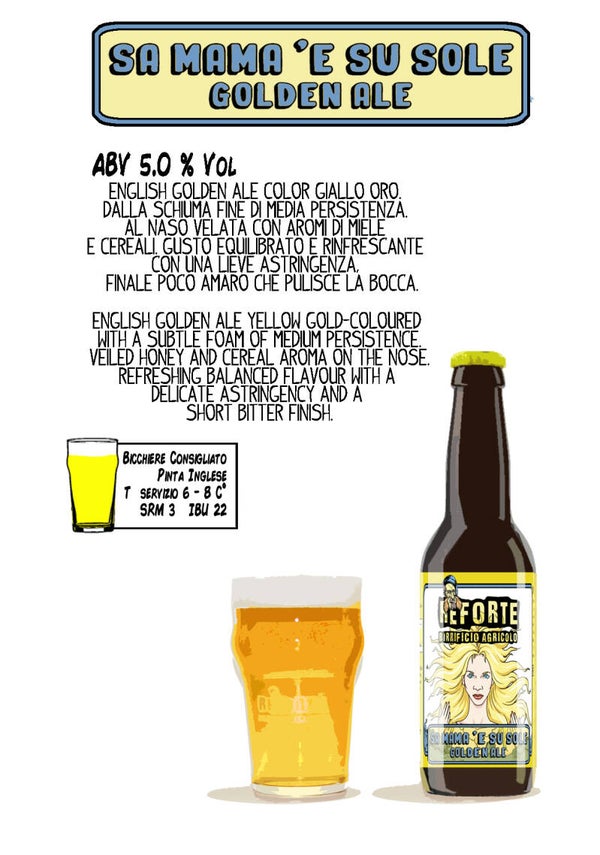 Bottiglia 33 cl - Sa Mama 'e Su Sole - Golden Ale