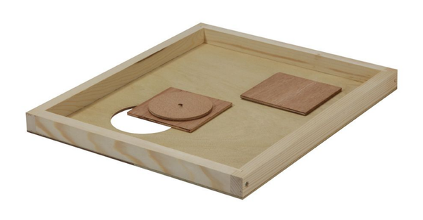 Dadant Blatt Innendeckel mit Loch für Bienenflucht "10er"