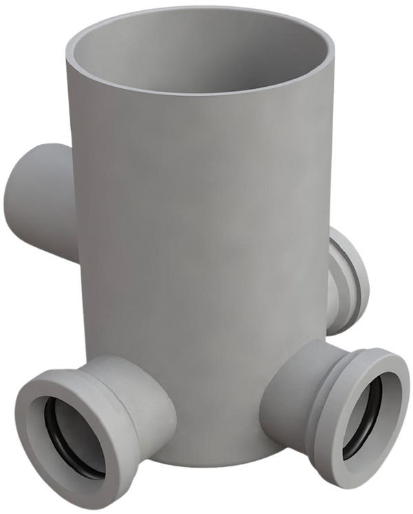 BONOMINI - Pozzetto a pavimento con bicchiere 4 vie modello alto