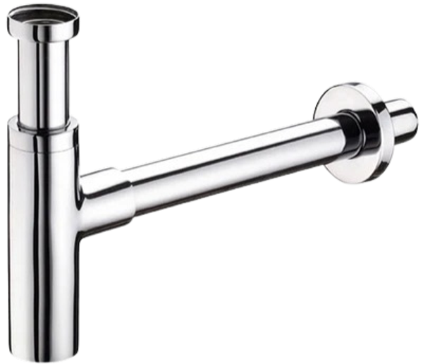 Sifone di scarico telescopio a bottiglia bob - 1"1/4 - Ottone -Cromo