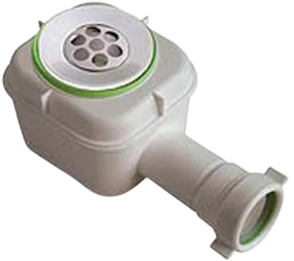 BONOMINI - Pozzetto sifoide per doccia - 1"1/2 Ø 80 - Bianco