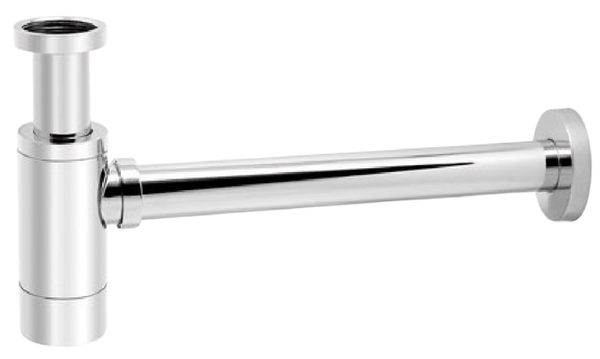 Sifone di scarico telescopio bob light tondo - 1"1/4 - Cromo