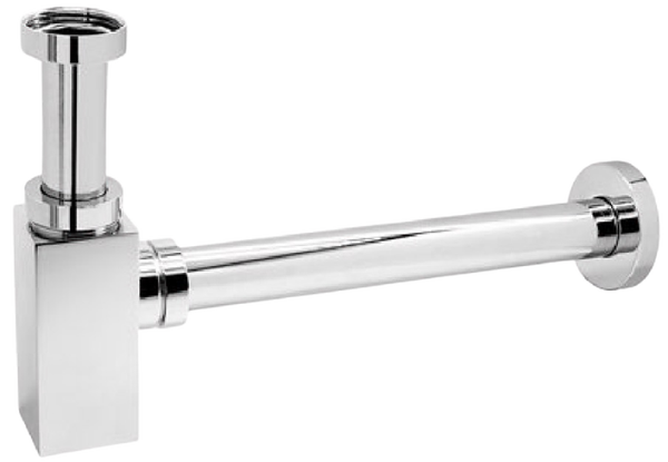 Sifone di scarico telescopico ted light tondo - 1"1/4 - Cromo