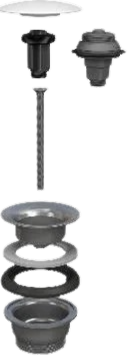 BONOMINI - Piletta a scatto Manitapi per lavabo e bidet