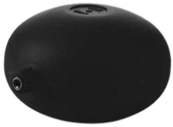 IKARO - Sfera in plastica piatta per aste tonde - Ø 90