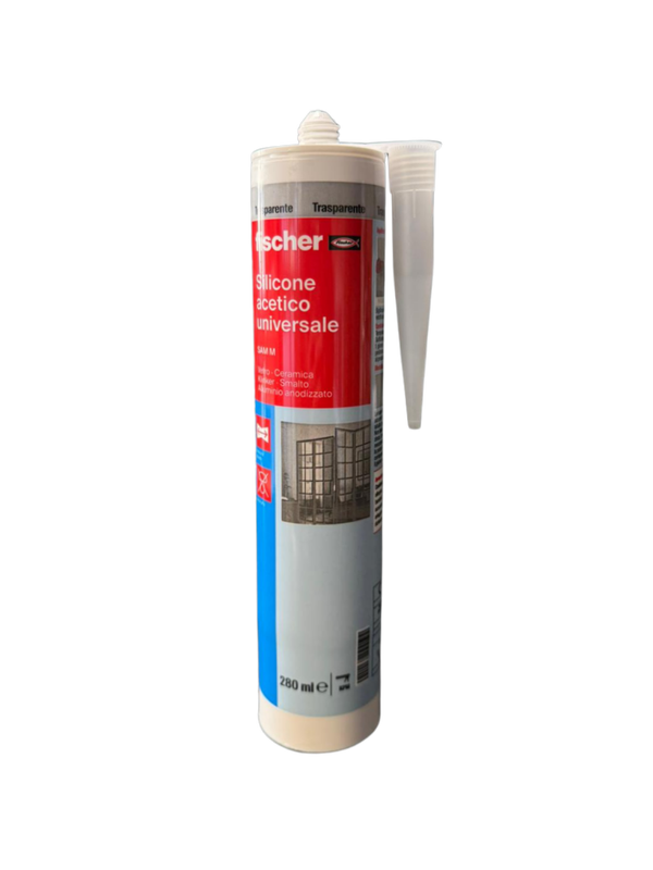 FISCHER - Silicone Acetico Multiuso SAM M - Trasparente