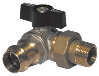 EFFEBI - Valvola a sfera attacco a pressare per collettore Dx