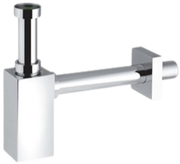 BONOMINI - Sifone quadrato per lavabo - 1"1/4 - Ø 32x250 mm - ABS