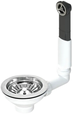 LB PLAST - Piletta Basket con troppo pieno tondo - 1"1/2