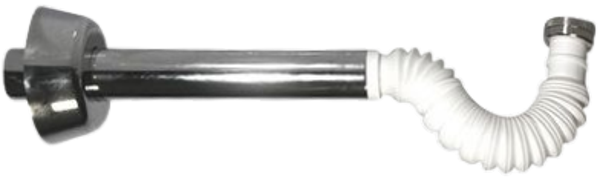 BONOMINI - Sifone estensibile per lavabo e bidet con ghiera - 1"1/4 - Cromo