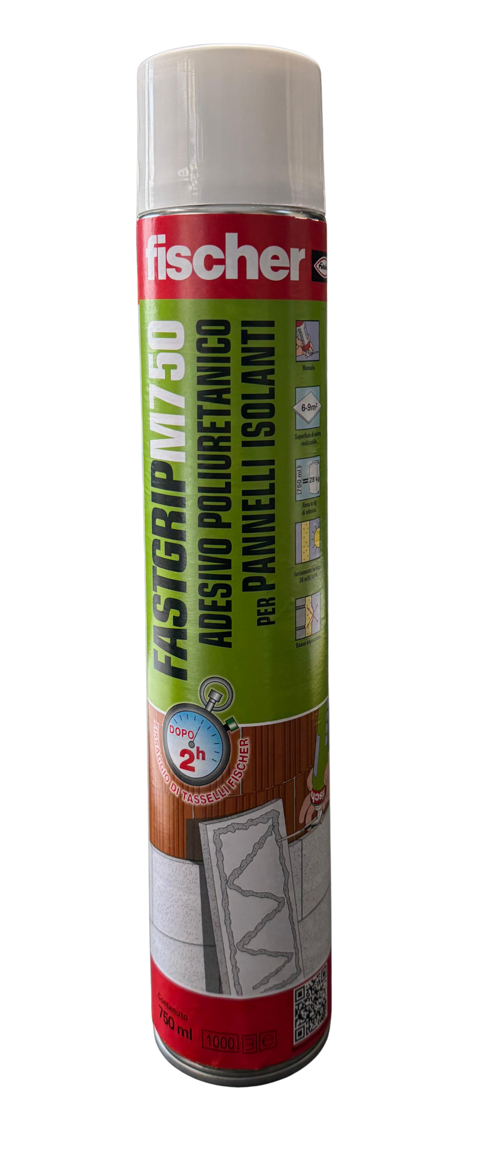 FISCHER - Fast grip M750 - Adesivo Poliuretanico per pannelli isolanti