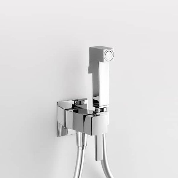 ARES - Kit IdroBidet quadro - Maya - Maniglia B - Cromo