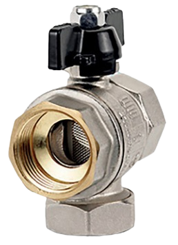 Valvola a sfera con filtro integrato