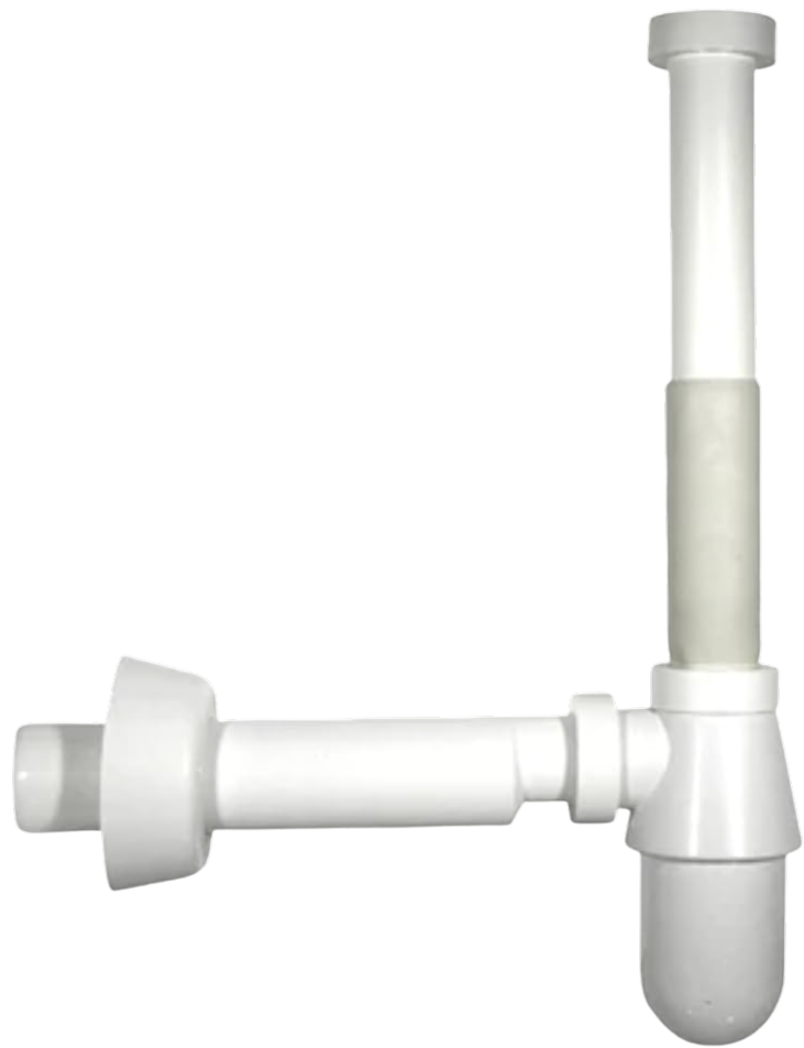 BONOMINI - Sifone a bottiglia Monster senza piletta - 1"1/4x32x250 mm - Bianco