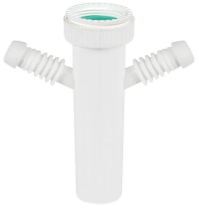 Canotto con 2 attacchi per lavatrice lavastoviglie - 1"1/2 1"1/4 1"1/2