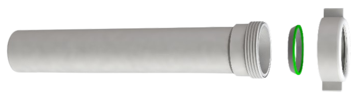 BONOMINI - Prolunga universale completa - Ø 40 1"1//2x230 mm